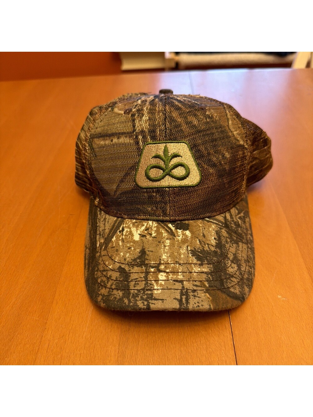 PIONEER SEED Green Logo Camouflage SnapBack Mesh Hat Cap Dupont Truckers NEW!